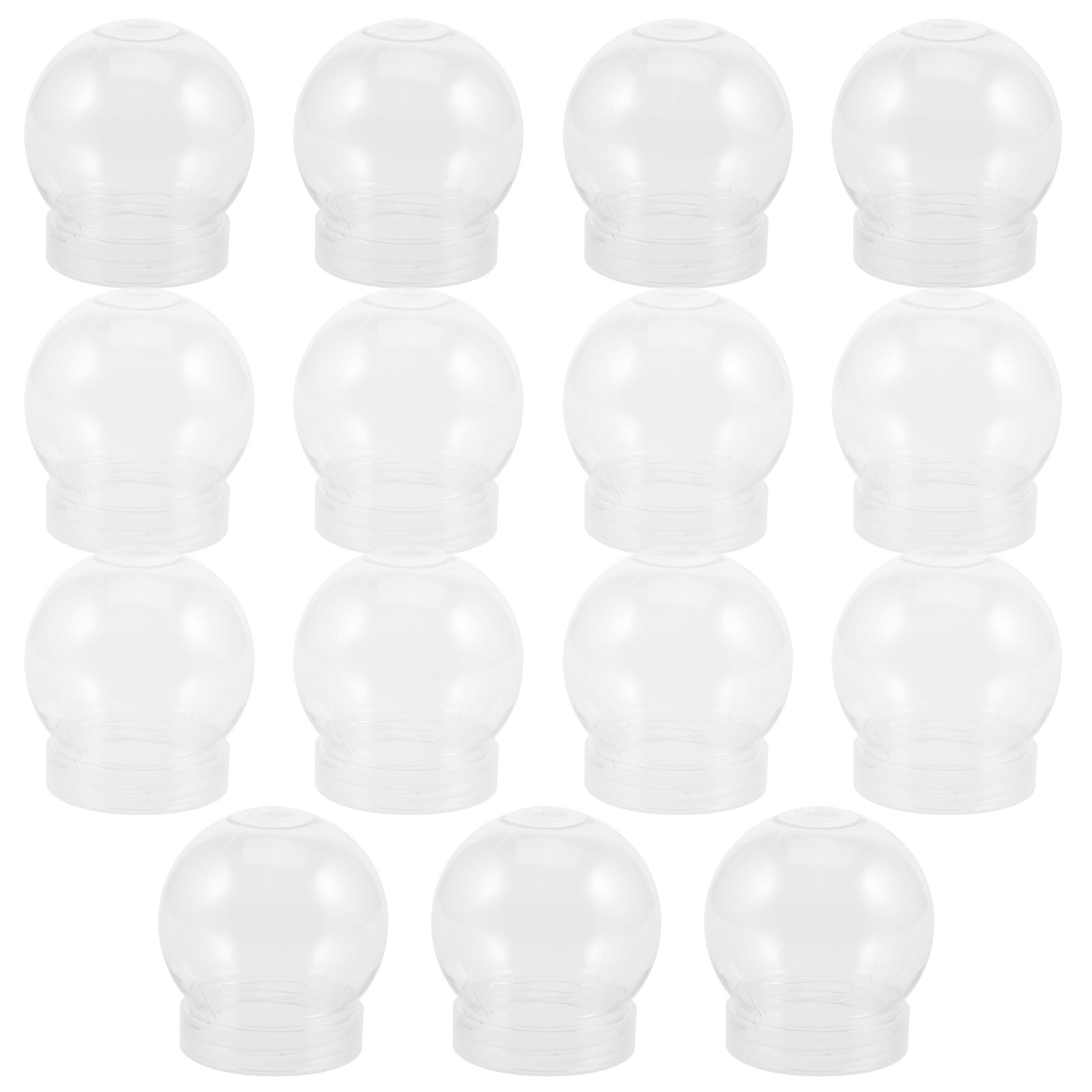 Amazon.co.jp: 15個 スノードーム ビン セット クリアウォーター